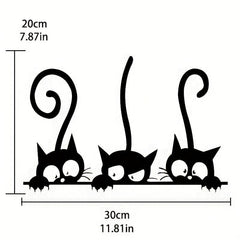 Cat Wall Sticker Decal for Home and Classroom - Feline Fun