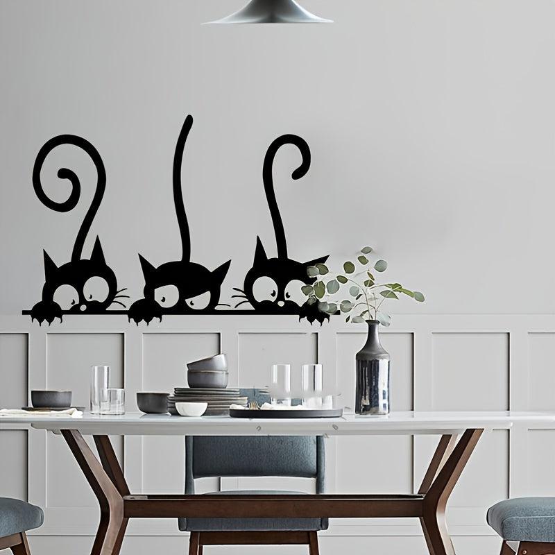 Cat Wall Sticker Decal for Home and Classroom - Feline Fun