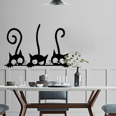 Cat Wall Sticker Decal for Home and Classroom - Feline Fun