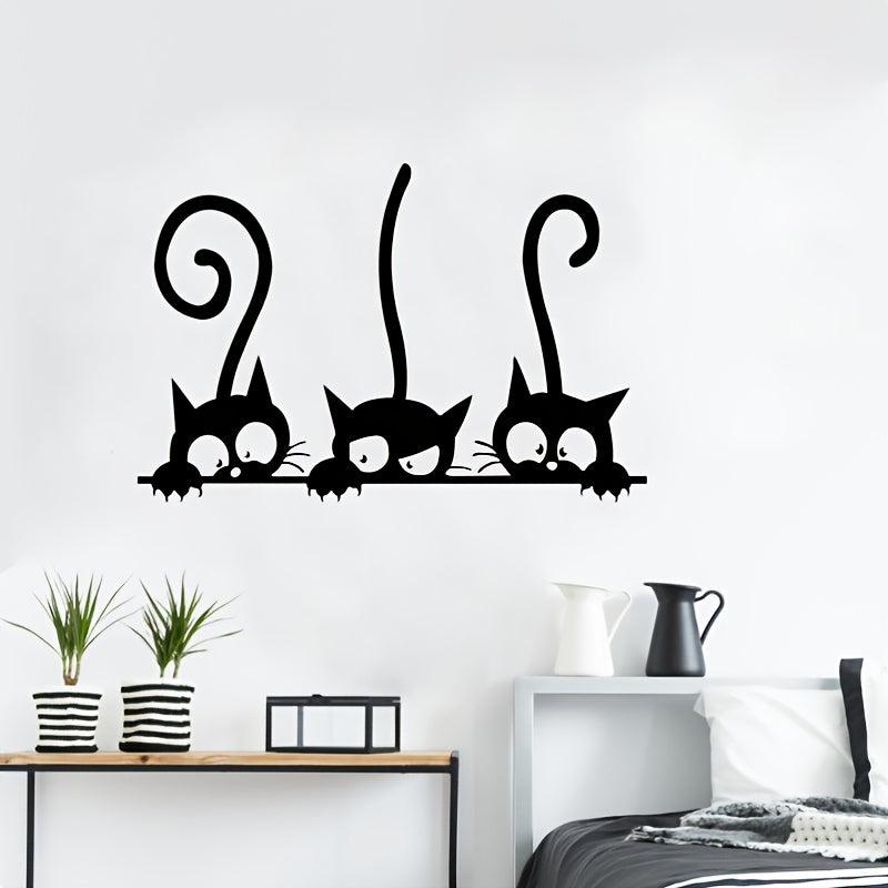 Cat Wall Sticker Decal for Home and Classroom - Feline Fun