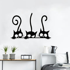 Cat Wall Sticker Decal for Home and Classroom - Feline Fun
