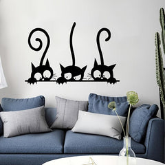 Cat Wall Sticker Decal for Home and Classroom - Feline Fun