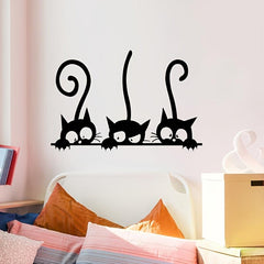 Cat Wall Sticker Decal for Home and Classroom - Feline Fun