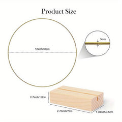 Metal Floral Hoop Table Centerpieces with Place Card Holders