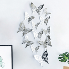 12pcs 3D Butterfly Wall Stickers Decorations Simulation Decoration Living Room