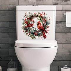 Bird Toilet Stickers - Decorative Wall Decals for Bathroom
