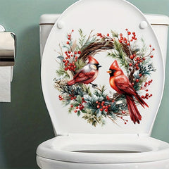 Bird Toilet Stickers - Decorative Wall Decals for Bathroom