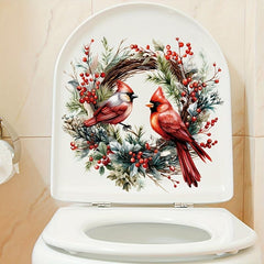 Bird Toilet Stickers - Decorative Wall Decals for Bathroom