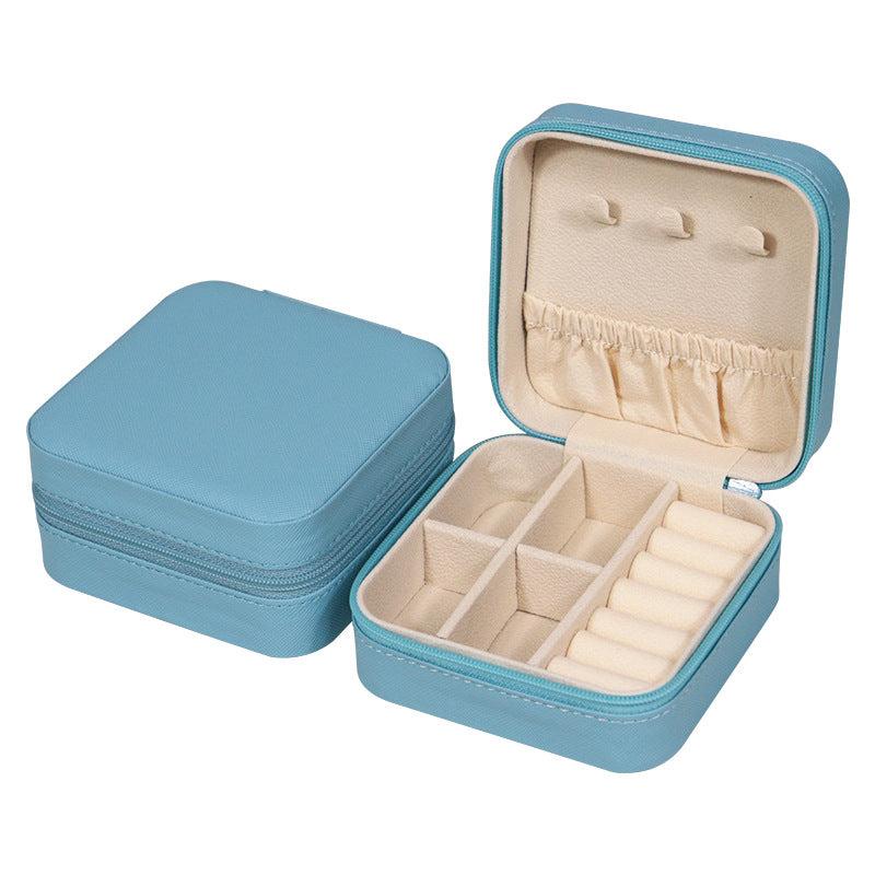 Portable Jewelry Organizer Earring Rings Necklace Lipstick Bracelet Travel Box