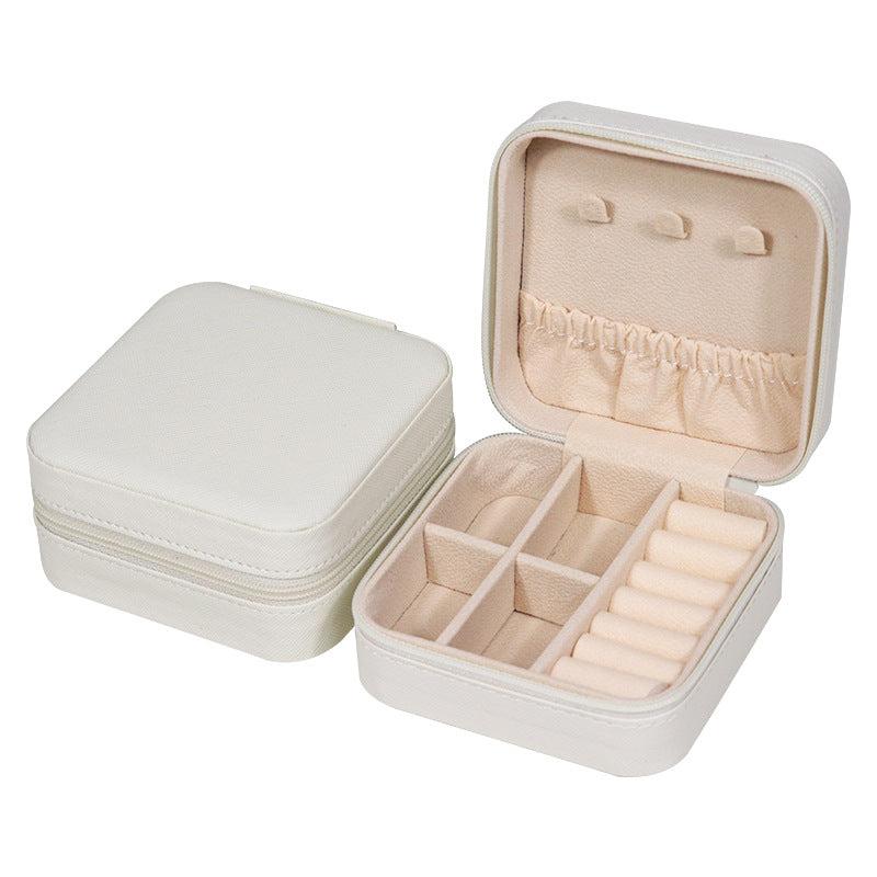 Portable Jewelry Organizer Earring Rings Necklace Lipstick Bracelet Travel Box