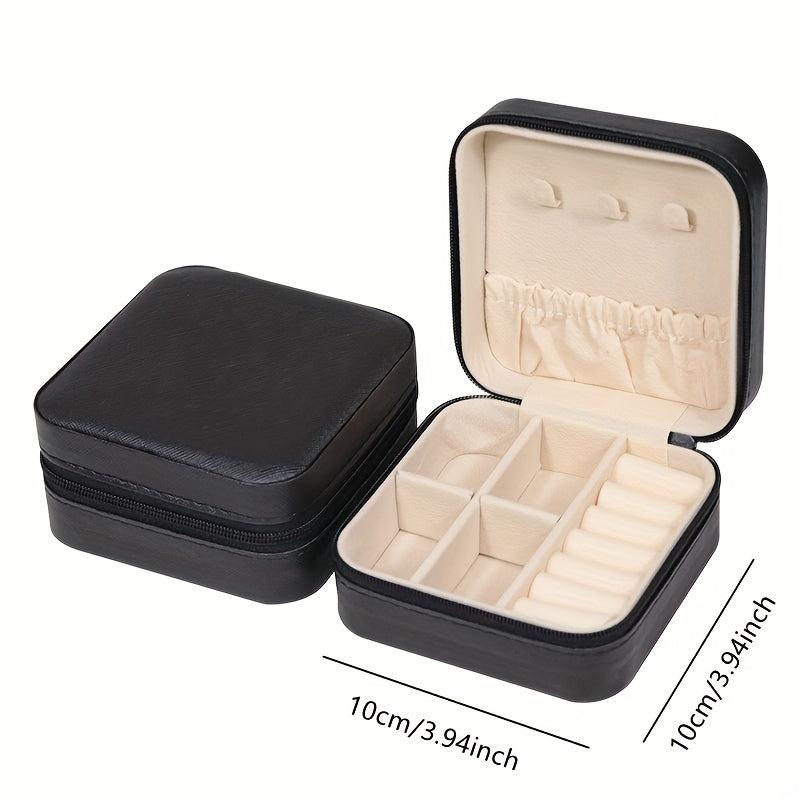 Portable Jewelry Organizer Earring Rings Necklace Lipstick Bracelet Travel Box