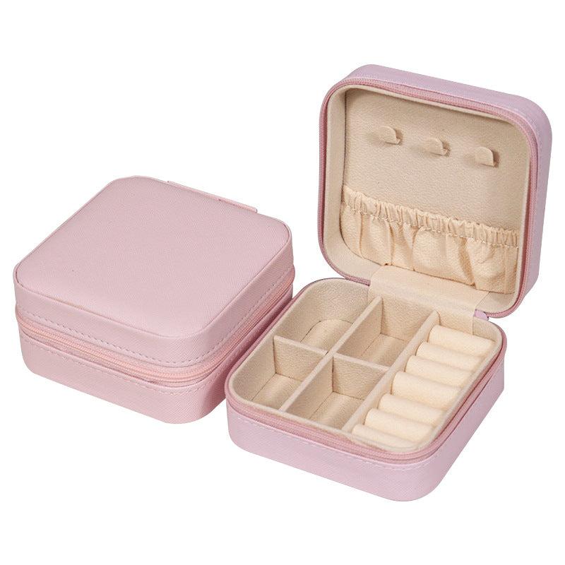 Portable Jewelry Organizer Earring Rings Necklace Lipstick Bracelet Travel Box