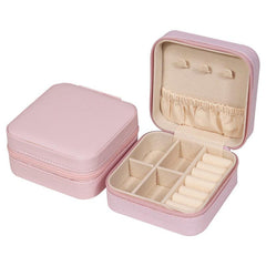 Portable Jewelry Organizer Earring Rings Necklace Lipstick Bracelet Travel Box