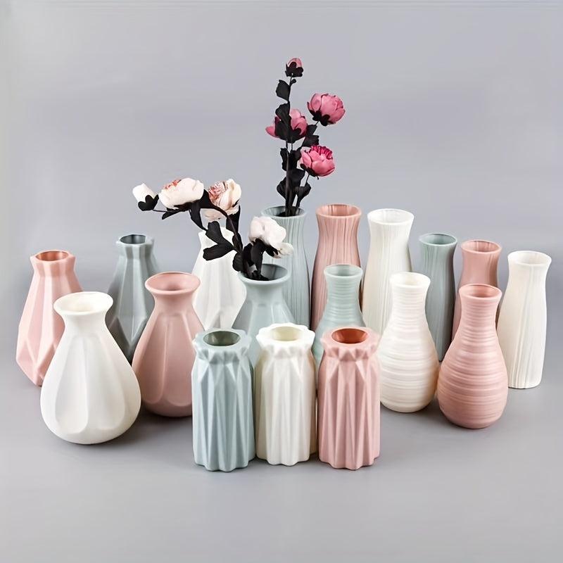 Nordic Plastic Vase Modern Style Room Decor & Wedding Favors