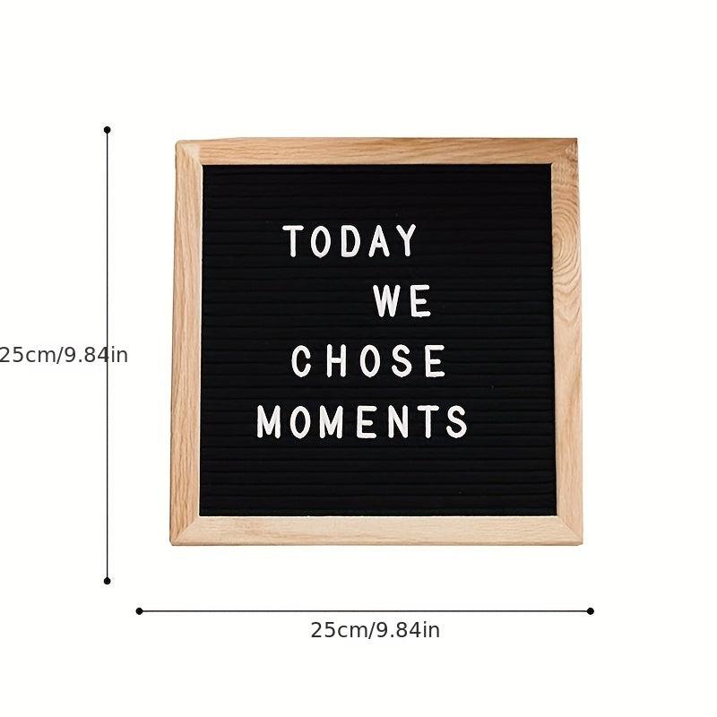 Felt Letter Board Blackboard DIY Photo Frame Home Room Decor