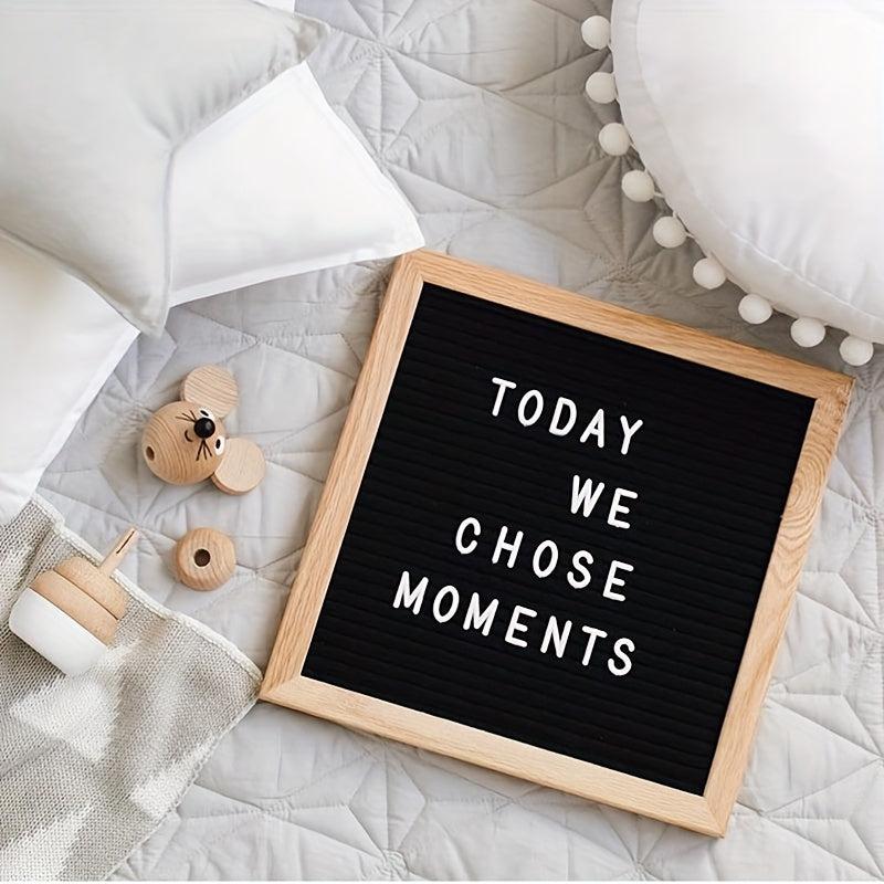 Felt Letter Board Blackboard DIY Photo Frame Home Room Decor