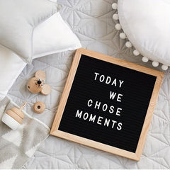Felt Letter Board Blackboard DIY Photo Frame Home Room Decor