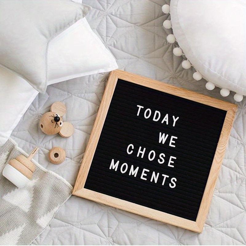 Felt Letter Board Blackboard DIY Photo Frame Home Room Decor