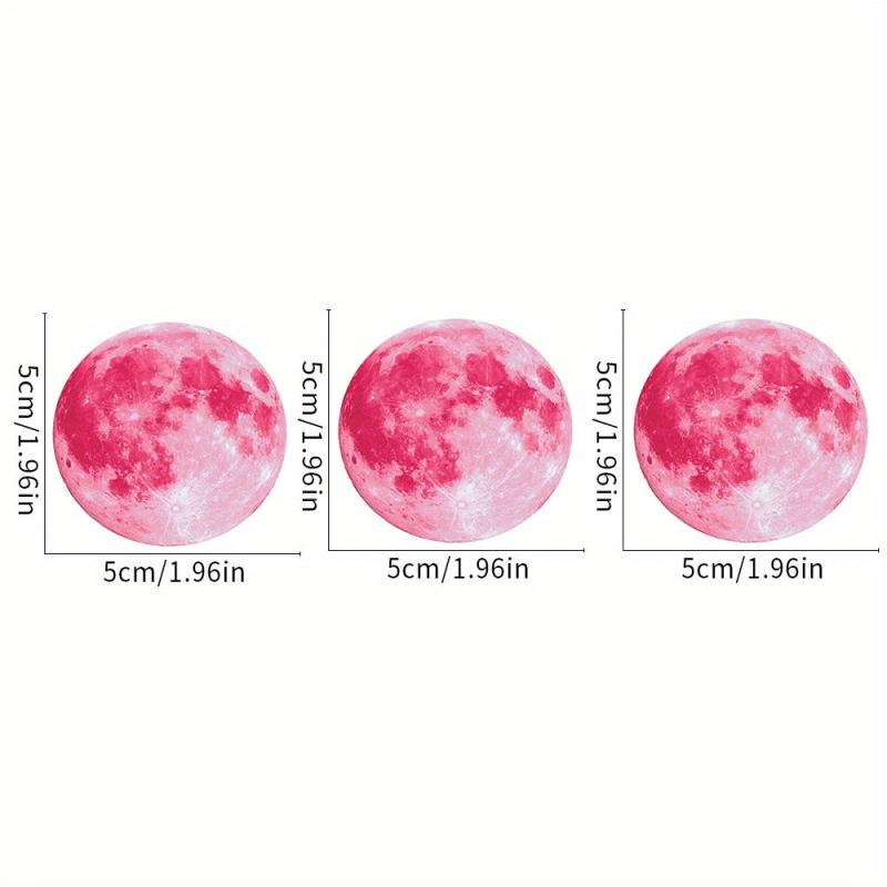 9pcs Luminous Moon Switch Stickers - Glow-in-the-Dark Decorations