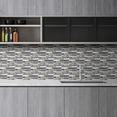 9pcs Self adhesive Tile Sticker Kitchen Bathroom Living Room Wall Sticker