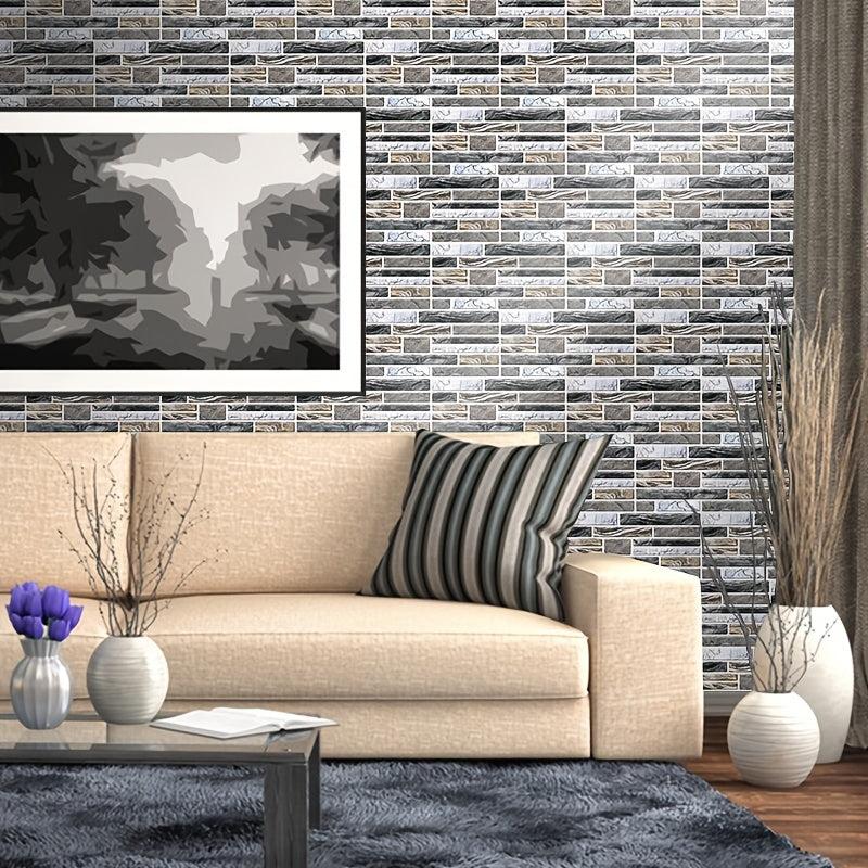 9pcs Self adhesive Tile Sticker Kitchen Bathroom Living Room Wall Sticker