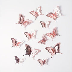 3D Metal Wings Butterfly Wall Sticker Home Decor