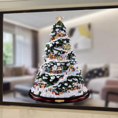 Waterproof Christmas Tree Window Clings Decorative Stickers