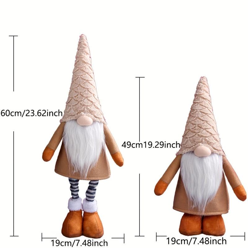 1PC Christmas Plush Telescopic Doll Decoration