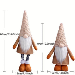 1PC Christmas Plush Telescopic Doll Decoration