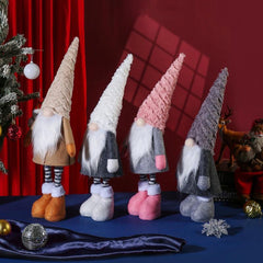 1PC Christmas Plush Telescopic Doll Decoration