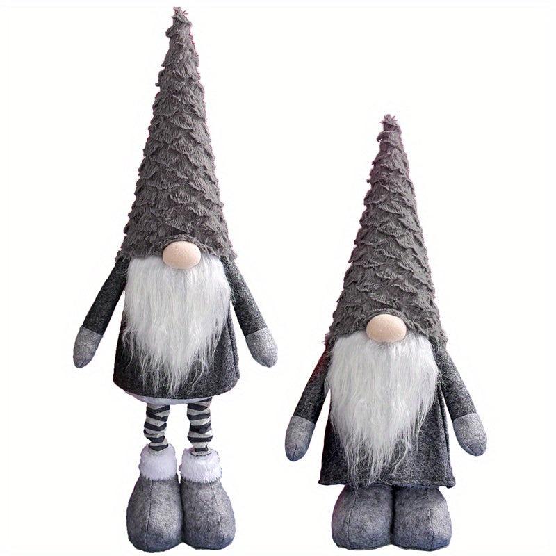 1PC Christmas Plush Telescopic Doll Decoration