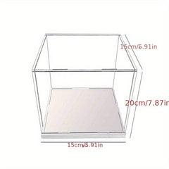 Acrylic Display Case 4x4x4 In, Clear Box for Collectibles, Action Figures, Toys