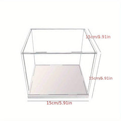Acrylic Display Case 4x4x4 In, Clear Box for Collectibles, Action Figures, Toys