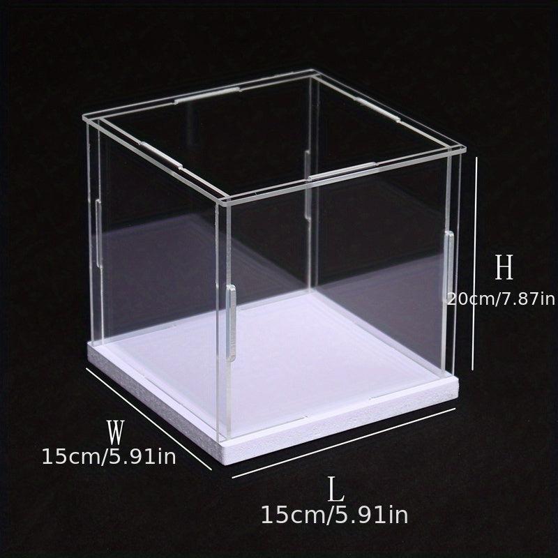 Acrylic Display Case 4x4x4 In, Clear Box for Collectibles, Action Figures, Toys
