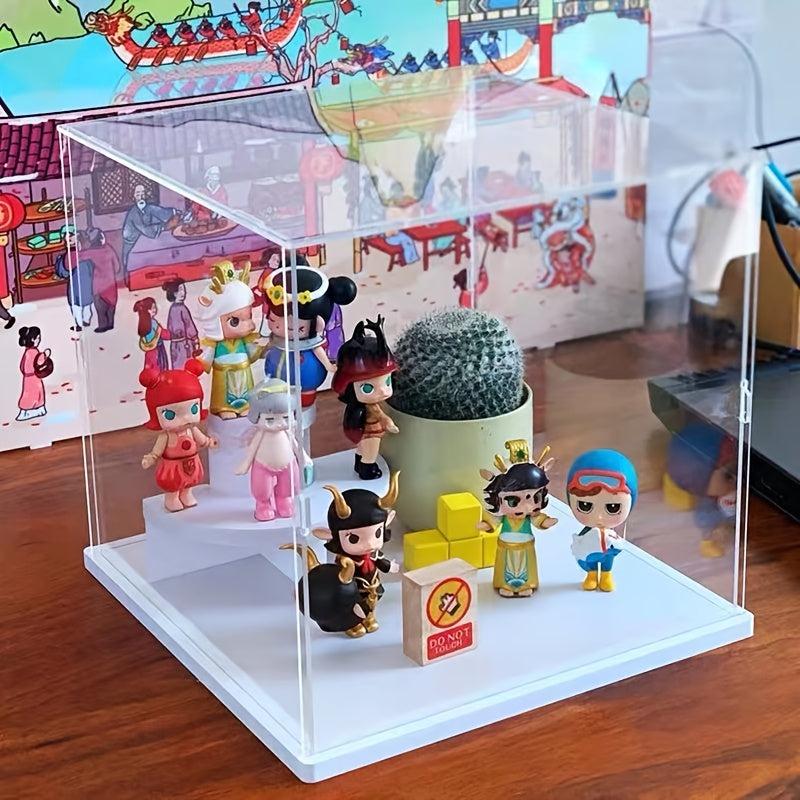 Acrylic Display Case 4x4x4 In, Clear Box for Collectibles, Action Figures, Toys