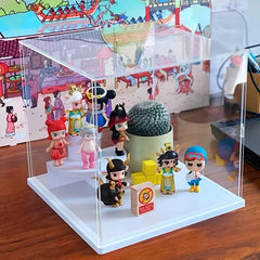 Acrylic Display Case 4x4x4 In, Clear Box for Collectibles, Action Figures, Toys