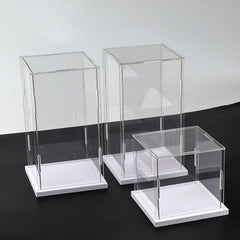 Acrylic Display Case 4x4x4 In, Clear Box for Collectibles, Action Figures, Toys