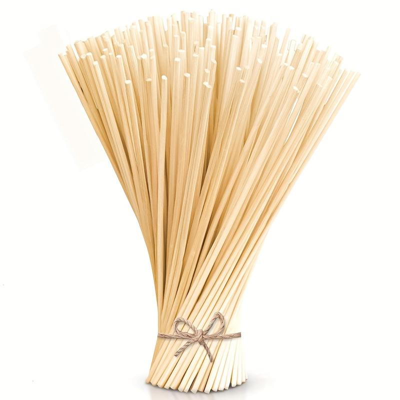 50pcs Natural Rattan Reed Diffuser Sticks Essential Aroma Refills 24cm X 3mm