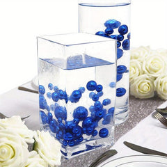 40pcs Floating Pearls Assorted Sizes Vase Decor with Transparent Water Gel Beads