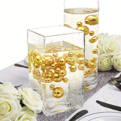 40pcs Floating Pearls Assorted Sizes Vase Decor with Transparent Water Gel Beads