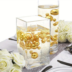 40pcs Floating Pearls Assorted Sizes Vase Decor with Transparent Water Gel Beads