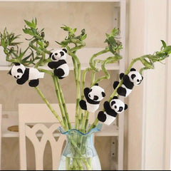 5 Plush Animal Clip-On Panda Clips for Home Office, Teen Room Decor
