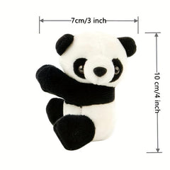 5 Plush Animal Clip-On Panda Clips for Home Office, Teen Room Decor