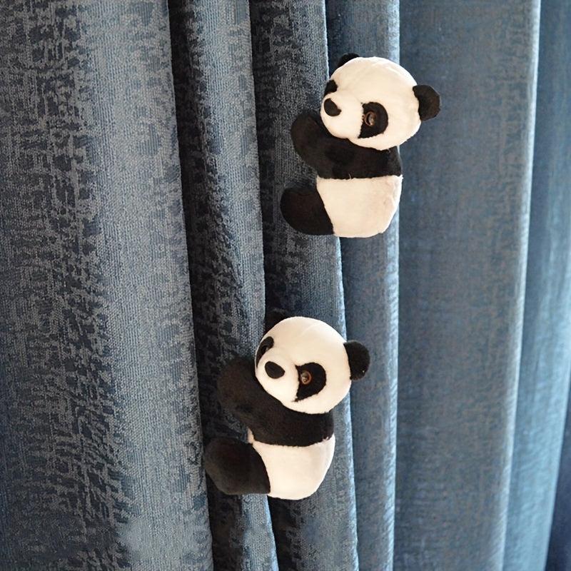5 Plush Animal Clip-On Panda Clips for Home Office, Teen Room Decor
