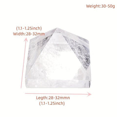 Natural Clear Quartz Pyramid Healing Stones Chakra Reiki Crystal