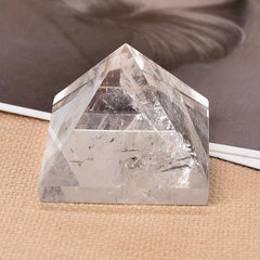 Natural Clear Quartz Pyramid Healing Stones Chakra Reiki Crystal