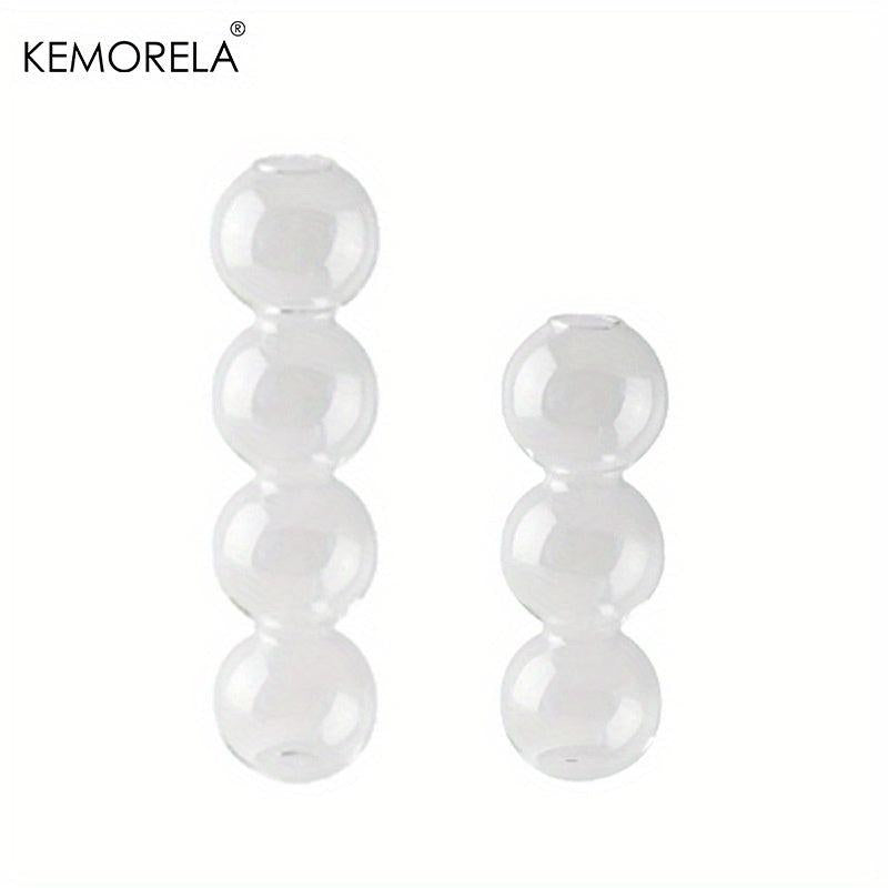 Glass Vase Set Ball Shapes Living Room Decor Events Decorations