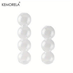 Glass Vase Set Ball Shapes Living Room Decor Events Decorations