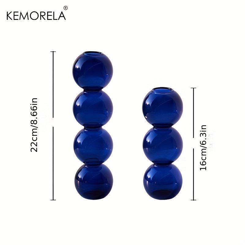 Glass Vase Set Ball Shapes Living Room Decor Events Decorations