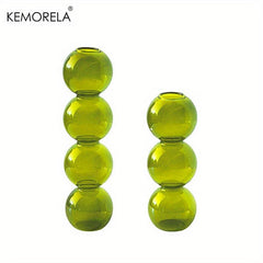 Glass Vase Set Ball Shapes Living Room Decor Events Decorations